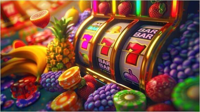 Tampilan pengali Lightning dan area taruhan di layar meja